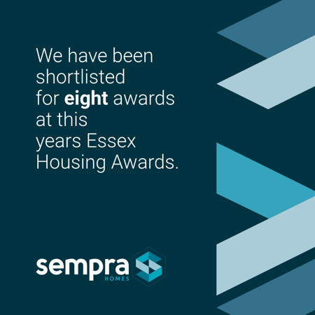 Sempra Homes celebrates being shortlisted in eight categories at the Essex Housing Awards