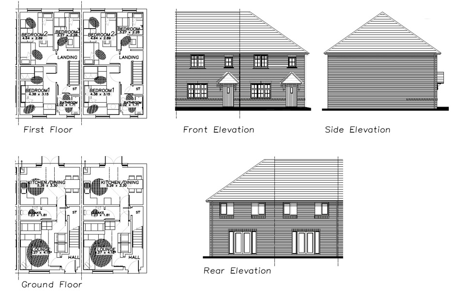New homes for sale by Sempra Homes at St Nicholas Mews, Basildon, SS15, floor plans