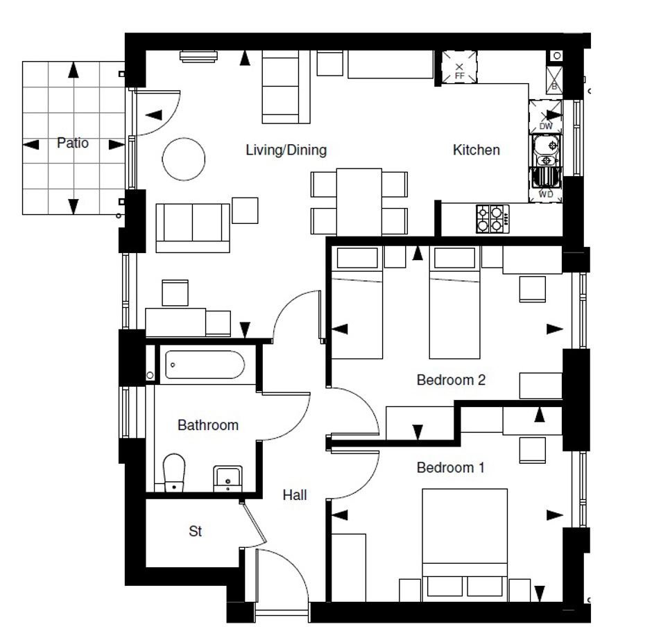 New homes for sale by Sempra Homes at Maplewood Court, Basildon, SS15, floor plan