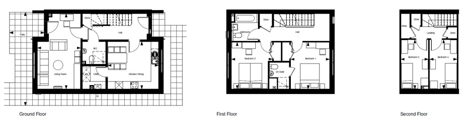 New homes for sale by Sempra Homes at Roman Way, Billericay, CM12, floor plan