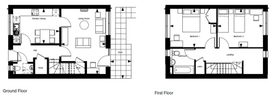 New homes for sale by Sempra Homes at Roman Way, Billericay, CM12, floor plan